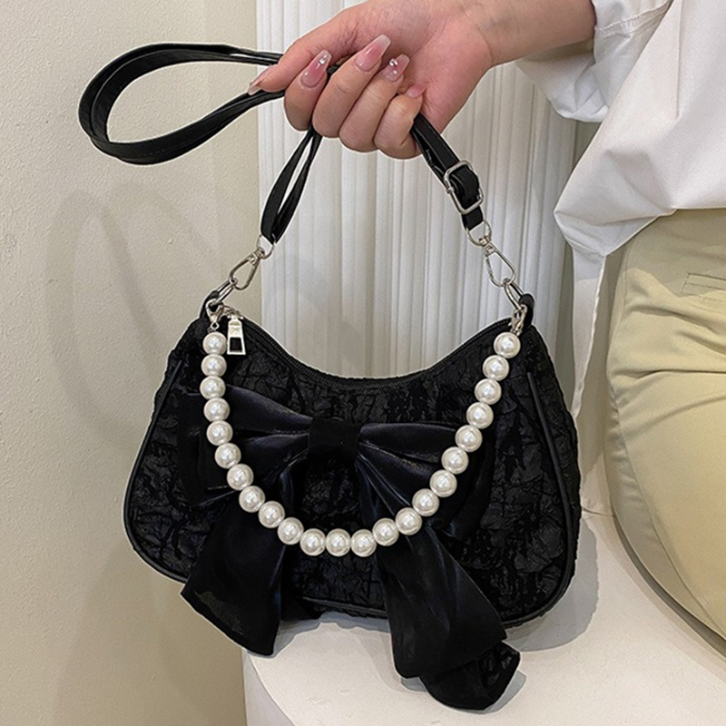 Luxury Y2K Bags - Sac à main femme blanc plissé