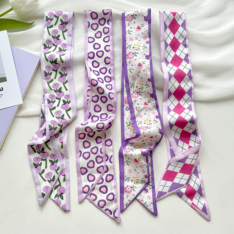 Luxury Bags Mini - Nouveau luxe étroit court femme foulard