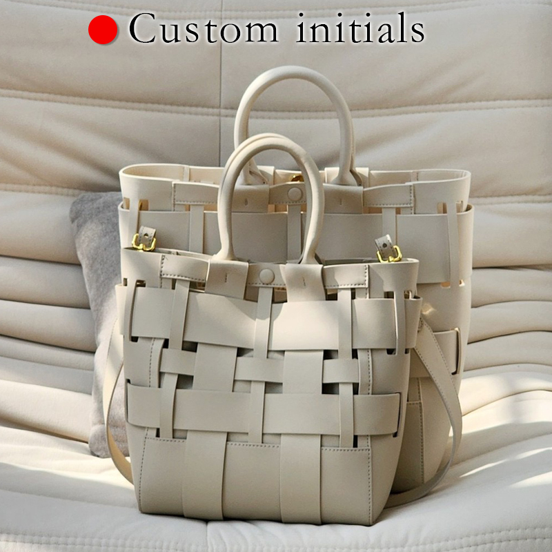 Luxury Bags Supplier - Initiales personnalisées Sacs fourre-tout en cuir